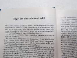 Kalender över Ointroducerad Adel i Sverige 1975 -ruotsalaiset naturalisoimattomat suvut, aateliskalenteri / adelskalender