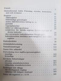 Kalender över Ointroducerad Adel i Sverige 1970 -ruotsalaiset naturalisoimattomat suvut, aateliskalenteri / adelskalender