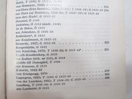 Kalender över Ointroducerad Adel i Sverige 1970 -ruotsalaiset naturalisoimattomat suvut, aateliskalenteri / adelskalender