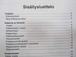 Volvo Kuorma-autot huoltokäsikirja Ryhmä 23 Polttonestejärjestelmä D12A -korjaamokirjasarjan osa KOPIO