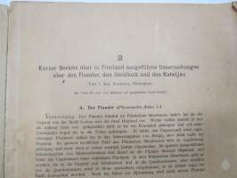 Kurzer bericht über in Finnland ausgefürte untersuchungen über den flunder, den Steinbutt und die Kabeljau