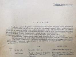 Karjalan järvet - Ohjekirja kotiseudun tutkijoille ja kalastajille - Borodinskin Biologisen aseman julkaisu 1930 -erittäin harvinainen Neuvosto-Karjalassa julkaistu