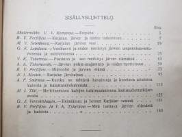 Karjalan järvet - Ohjekirja kotiseudun tutkijoille ja kalastajille - Borodinskin Biologisen aseman julkaisu 1930 -erittäin harvinainen Neuvosto-Karjalassa julkaistu