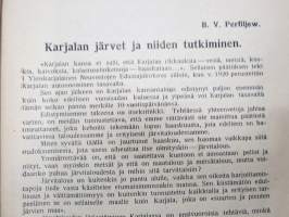 Karjalan järvet - Ohjekirja kotiseudun tutkijoille ja kalastajille - Borodinskin Biologisen aseman julkaisu 1930 -erittäin harvinainen Neuvosto-Karjalassa julkaistu