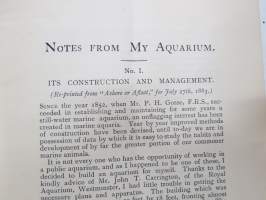 Notes from my Aquarium I-VI