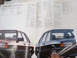 Audi 80 1985 -myyntiesite / sales brochure