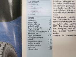 Aja Hyvin 1987 nr 2 -Peugeot autoilun erikoislehti - Asiakaslehti - customer magazine