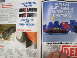 Aja Hyvin 1987 nr 2 -Peugeot autoilun erikoislehti - Asiakaslehti - customer magazine