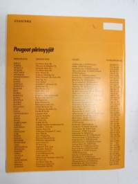 Aja Hyvin 1987 nr 2 -Peugeot autoilun erikoislehti - Asiakaslehti - customer magazine