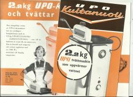 UPO Kultanuoli 2,2 kg tvättmaskin, som uppvärmer vattnet - tuote-esite