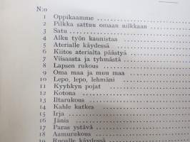 Kansakoulun lauluoppi - varsinaisen Kansakoulun laulukirja -teokseen liittyvä opettajalle tarkoitettu erillinen teos, jonka avulla edetään / opetetaan lauluja ym.