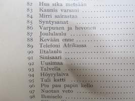 Kansakoulun lauluoppi - varsinaisen Kansakoulun laulukirja -teokseen liittyvä opettajalle tarkoitettu erillinen teos, jonka avulla edetään / opetetaan lauluja ym.