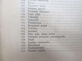 Kansakoulun lauluoppi - varsinaisen Kansakoulun laulukirja -teokseen liittyvä opettajalle tarkoitettu erillinen teos, jonka avulla edetään / opetetaan lauluja ym.