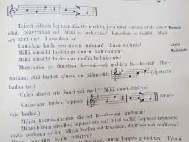 Kansakoulun lauluoppi - varsinaisen Kansakoulun laulukirja -teokseen liittyvä opettajalle tarkoitettu erillinen teos, jonka avulla edetään / opetetaan lauluja ym.