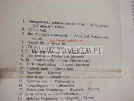 Fred. A. Palmros´in Taidenäyttely &quot;Tyypillinen Austraalia&quot; Heimolassa -näyttelyluettelo