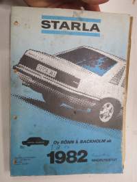 Starla 1982 Pakoputket / pakoputkistot ja tarvikkeet -kuvasto / exhaust pipe catalog