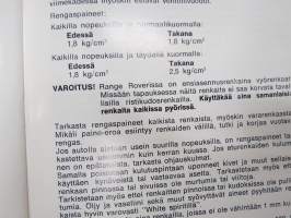 Range Rover -käyttöohjekirja