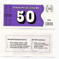 Pankkiautomaatin testiseteli / Test note specimen 50