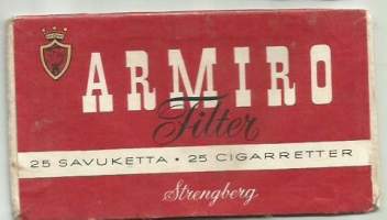 Armiro  25 filter tupakka-askin kansi - tupakkaetiketti