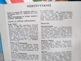 TV-Experten - kaikkialla kaupungilla - Tukholman opas / kartta, kodinkoneliikkeen opas / kartta Suomesta tuleville turisteille 1950-luvulta
