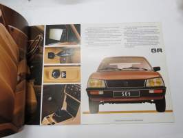 Peugeot 505 1980 -myyntiesite / sales brochure