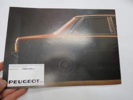Peugeot 505 1980 -myyntiesite / sales brochure