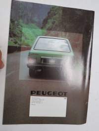 Peugeot 104 1980 -myyntiesite / sales brochure