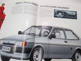 Ford Fiesta 1986 -myyntiesite / sales brochure