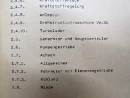 A 052/1/117 Universalpioniermaschine DOK-M Beschreibung und Nutzung -itäsaksalainen pioneerijoukkojen traktorin / työkoneen tekniset ominaisuudet ja käyttöohjeet