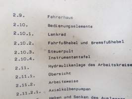 A 052/1/117 Universalpioniermaschine DOK-M Beschreibung und Nutzung -itäsaksalainen pioneerijoukkojen traktorin / työkoneen tekniset ominaisuudet ja käyttöohjeet
