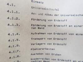 A 052/1/117 Universalpioniermaschine DOK-M Beschreibung und Nutzung -itäsaksalainen pioneerijoukkojen traktorin / työkoneen tekniset ominaisuudet ja käyttöohjeet