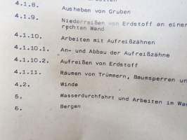 A 052/1/117 Universalpioniermaschine DOK-M Beschreibung und Nutzung -itäsaksalainen pioneerijoukkojen traktorin / työkoneen tekniset ominaisuudet ja käyttöohjeet