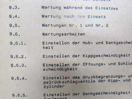 A 052/1/117 Universalpioniermaschine DOK-M Beschreibung und Nutzung -itäsaksalainen pioneerijoukkojen traktorin / työkoneen tekniset ominaisuudet ja käyttöohjeet