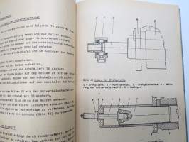 A 052/1/117 Universalpioniermaschine DOK-M Beschreibung und Nutzung -itäsaksalainen pioneerijoukkojen traktorin / työkoneen tekniset ominaisuudet ja käyttöohjeet