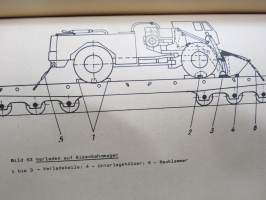 A 052/1/117 Universalpioniermaschine DOK-M Beschreibung und Nutzung -itäsaksalainen pioneerijoukkojen traktorin / työkoneen tekniset ominaisuudet ja käyttöohjeet