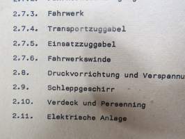 A 052/1/206 Bugsierboot BMK 150M Beschreibung und Nutzung -itäsaksalainen pioneerijoukkojen moottoriveneen / hinaajan tekniset ominaisuudet ja käyttöohjeet
