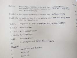 A 052/1/206 Bugsierboot BMK 150M Beschreibung und Nutzung -itäsaksalainen pioneerijoukkojen moottoriveneen / hinaajan tekniset ominaisuudet ja käyttöohjeet