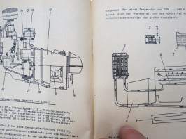 A 052/1/206 Bugsierboot BMK 150M Beschreibung und Nutzung -itäsaksalainen pioneerijoukkojen moottoriveneen / hinaajan tekniset ominaisuudet ja käyttöohjeet
