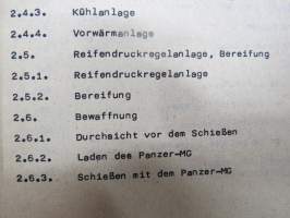 A 051/1/208 - Schützenpanzerwagen 152W1 - Nutzung -itäsaksalainen panssarivaunujen käyttöohje