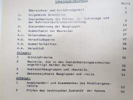 A 051/1/515 - 73 mm Schützenpanzerkanone 2A28 Instandsetzung -itäsaksalainen panssarivaunutykin teknisiä ominaisuuksia - käyttöohje