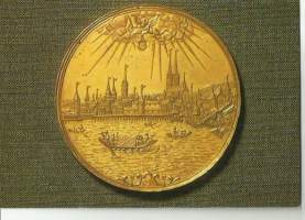 Goldene Ehepfrnning 1650  rahapostikortti   postikortti kulkematon