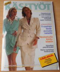 Uudet Käsityöt N:o 4 huhtikuu 1993 neuleita, ompelua, virkkausta, kirjontaa, sisustusideoita
