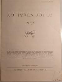 Kotiväen Joulu, 1952. Suomen Valkonauhaliitto