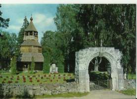 Ruokolahti Kellotapuli - postikortti paikkakuntakortti, kirkkopostikortti kulkematon