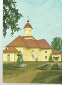 Puumala  Kirkko  - postikortti paikkakuntakortti, kirkkopostikortti kulkematon  1981