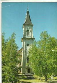 Liminka Kirkko  - postikortti paikkakuntakortti, kirkkopostikortti kulkematon  1985