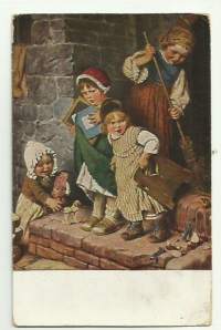 H Kaulbach, siistiä kerralla  - postikortti  lapsipostikortti kulkematon