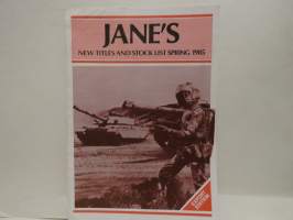 Jane´s new titles and stock list spring 1985