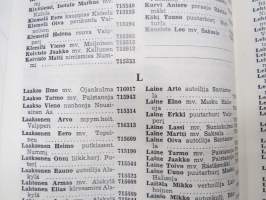 Mynämäki, Nousiainen, Askainen-Mietoinen Puhelinluettelo 1973-1974