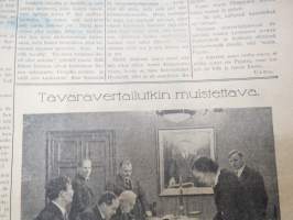 Kuluttajain Lehti 1936 nr 15-16, &quot;Moskova&quot;-kortti edistysmielistä osuuskauppaa vastaan, OTK puvut, Singapore - ihmistyyppejä ja muotia, Suomalaisesta aapeluksesta...